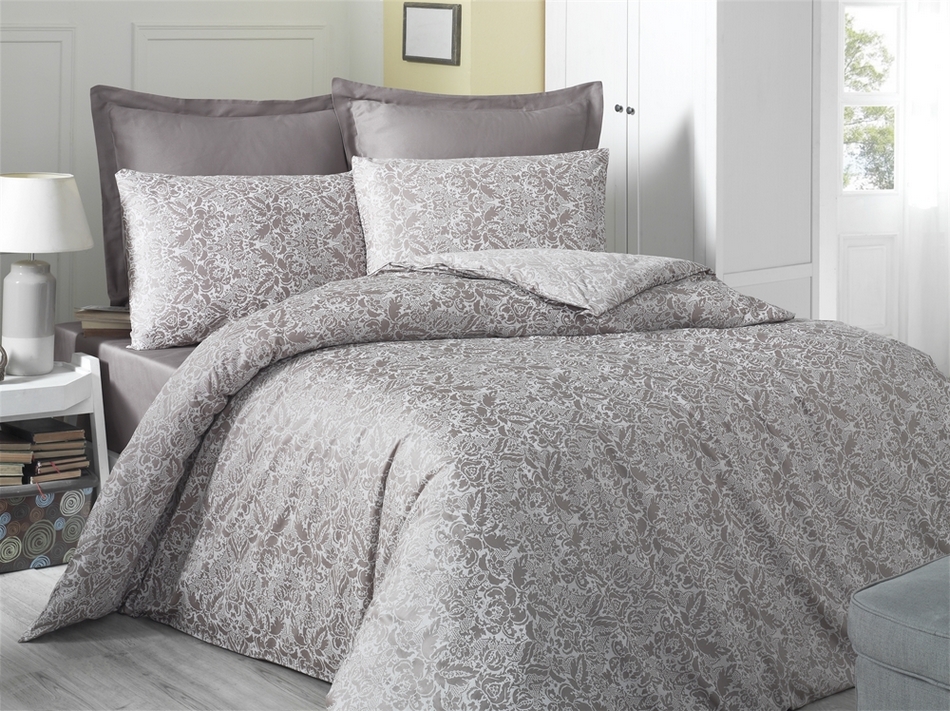 Постільна білизна Victoria Sateen Cappucino 200х220; 2х50х70; 2х70х70 Постільна білизна Victoria Sateen Cappucino 200х220; 2х50х70; 2х70х70