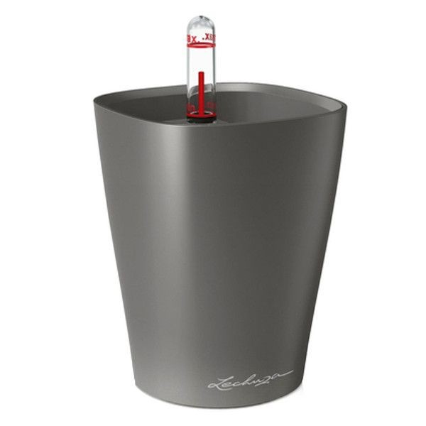 Умный вазон Lechuza Mini-Deltini, антрацитовый металлик (14949)