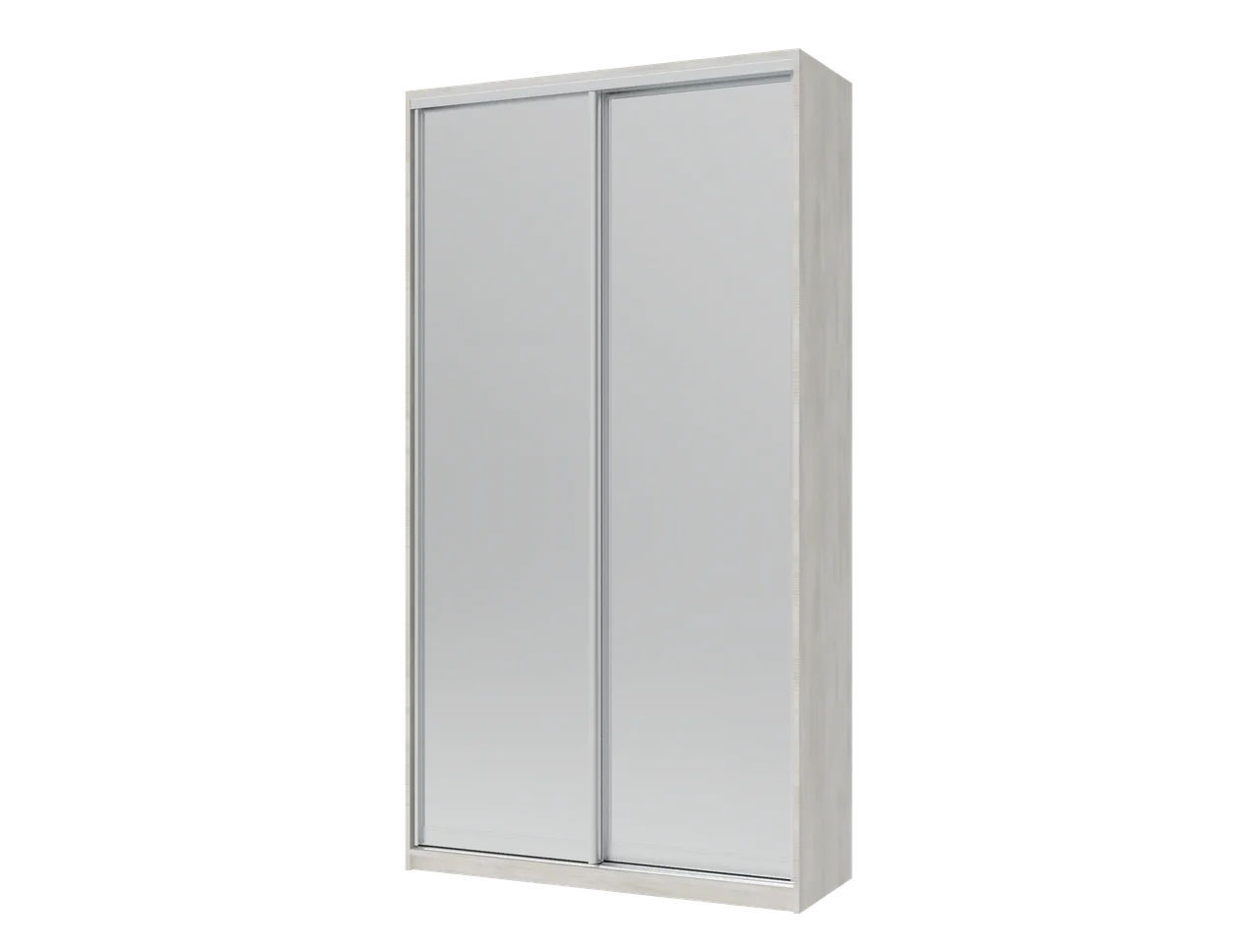 Шкаф купе Сити Лайт  Белое дерево 2 Зеркала 120х45х225