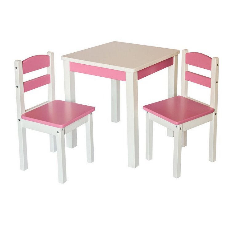 Детский стол + 2 стула  Юниор Розовый