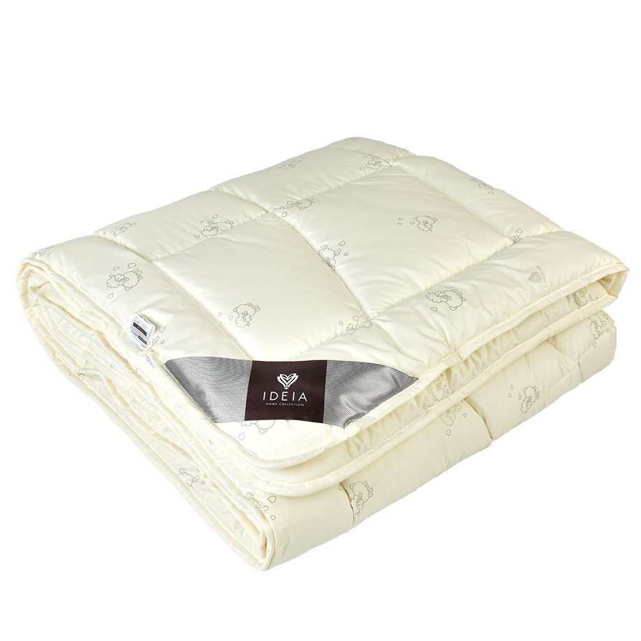 Одеяло Wool Classic шерстяное зимнее ТМ IDEIA 140x210 см Молочное