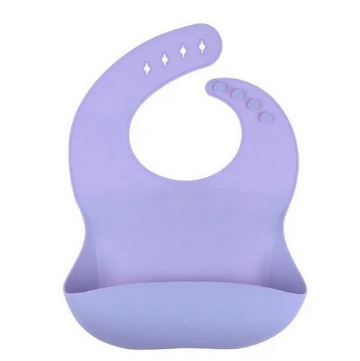 Однотонный нагрудник для детей Pastel Lilac Однотонный нагрудник для детей Pastel Lilac