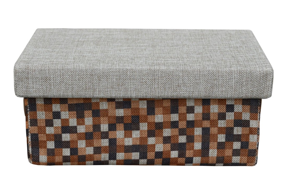 Короб для хранения Handy Home Рыжие клеточки, 31х20х14 см Разноцветный (FBC03-S) Короб для хранения Handy Home Рыжие клеточки, 31х20х14 см Разноцветный (FBC03-S)