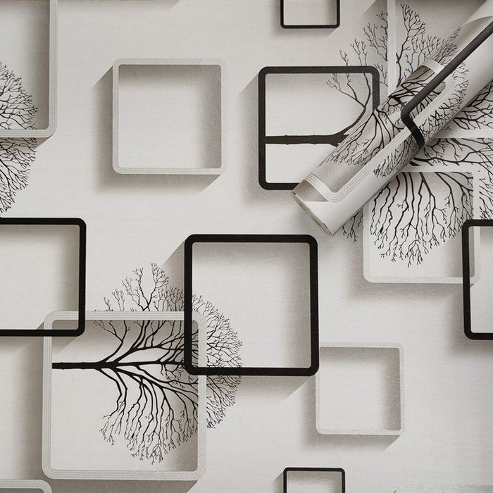 Самоклеящаяся пленка дерево с квадратами 45x1000см  SW-00001263 Самоклеящаяся пленка дерево с квадратами 45x1000см  SW-00001263