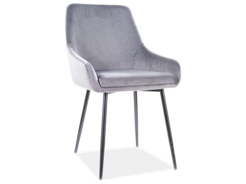 Стул Albi Velvet серый/черный Стул Albi Velvet серый/черный