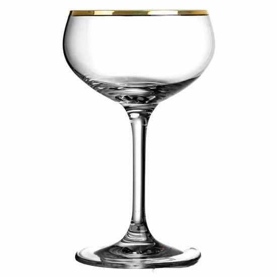 Бокал для коктейля Coupe, Retro Gold Rim 210 мл Urbanbar 6шт Бокал для коктейля Coupe, Retro Gold Rim 210 мл Urbanbar 6шт