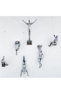 Набр скульптур Climbing man set (6 pcs) Silver фото 1 Набр скульптур Climbing man set (6 pcs) Silver фото 1