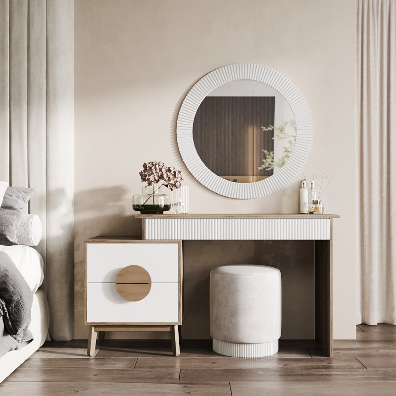 Трюмо в спальню  Амур - цвет аликанте/белый