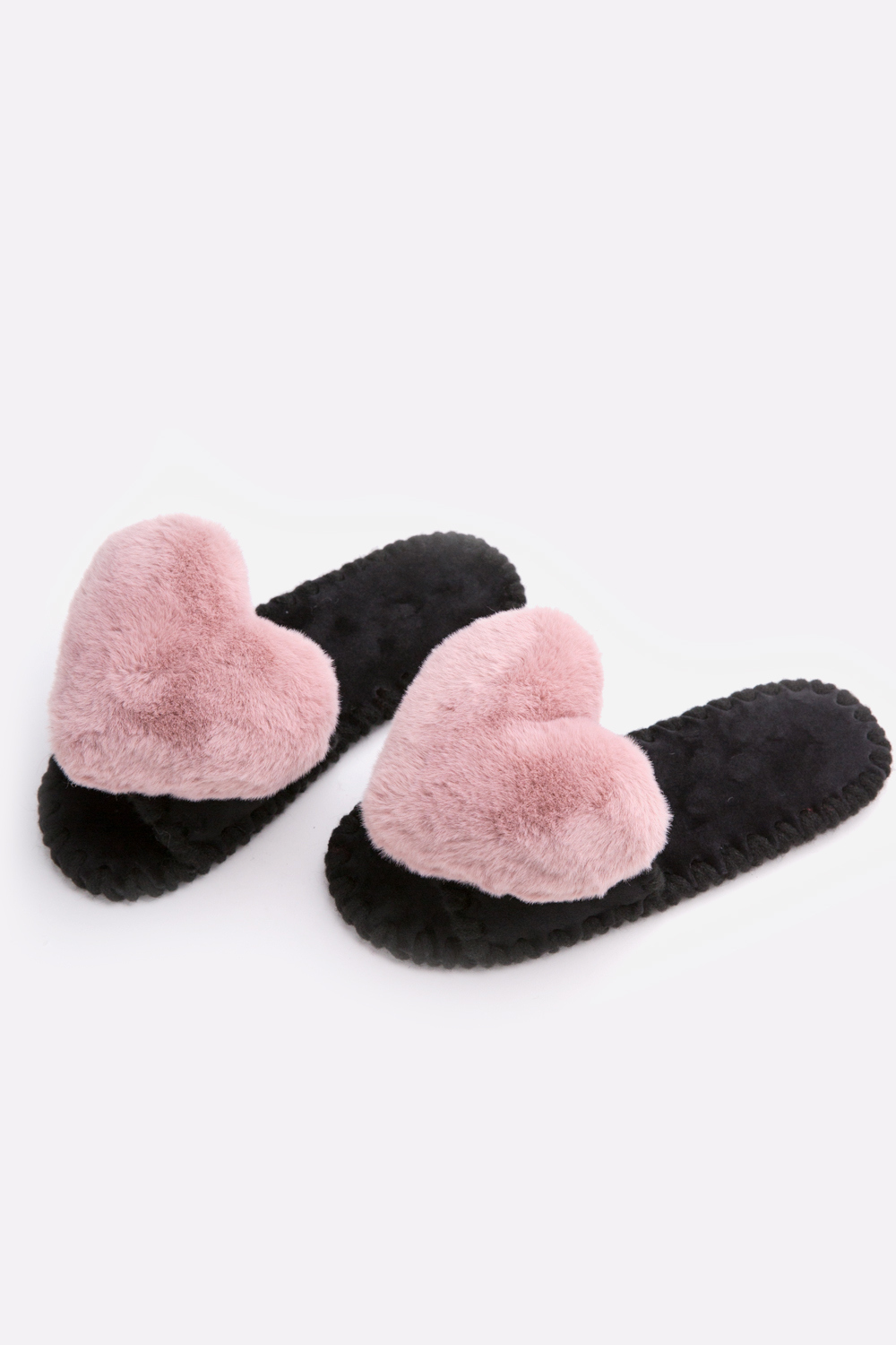 Женские домашние тапочки Family Story Сердечки Пудровые ЭВА 34-35 р