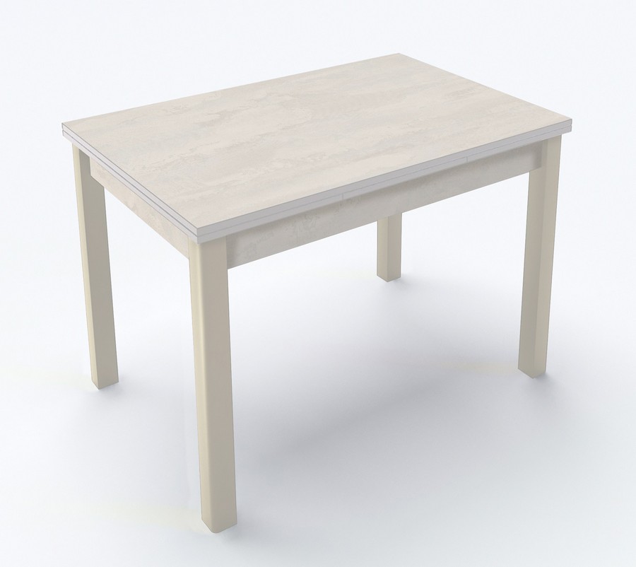 Стіл обідній розкладний Марсель шовковий камінь/ваніль