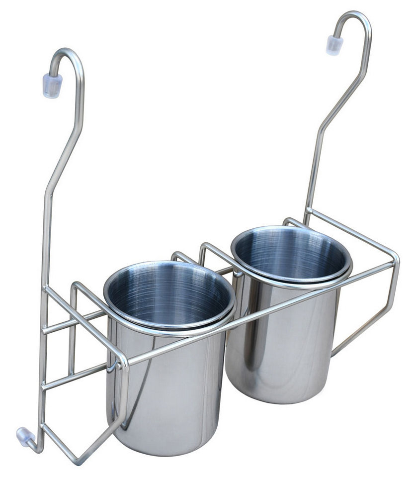 Двойной стакан Lemax для столовых приборов, матовый никель MX-425 NM