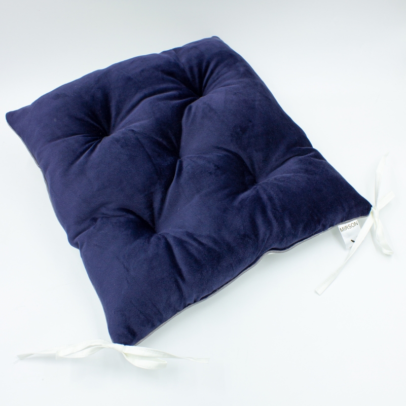 Подушка для стула MirSon 28-0006 Navy blue Velvet 40x40 см Подушка для стула MirSon 28-0006 Navy blue Velvet 40x40 см