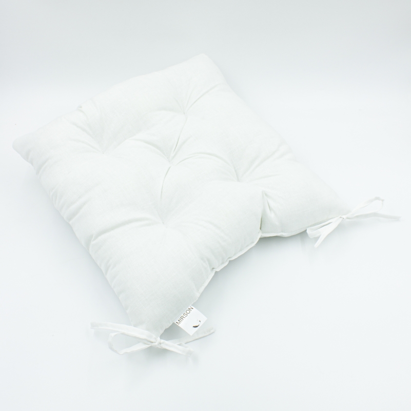 Подушка для стільця MirSon Ranforce Elite 11-2107 White Подушка для стільця MirSon Ranforce Elite 11-2107 White