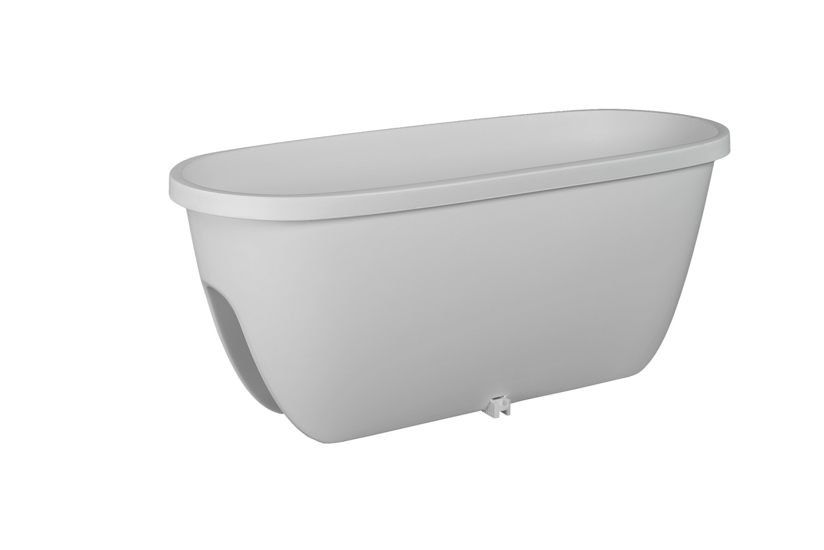 Вазон с креплением на перила Plastkon Balconia ovi 60, белый