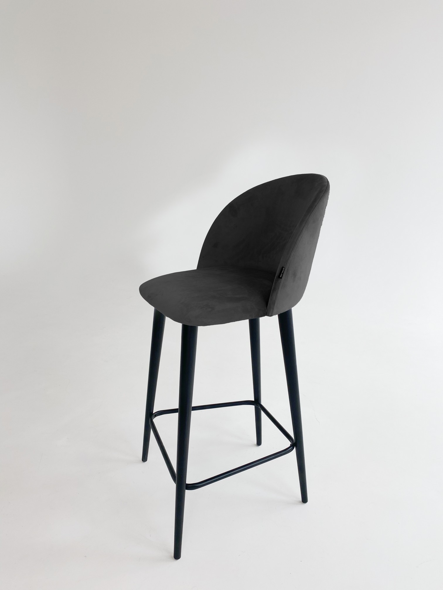 Стул полубарный Миро Дерево темно-серый