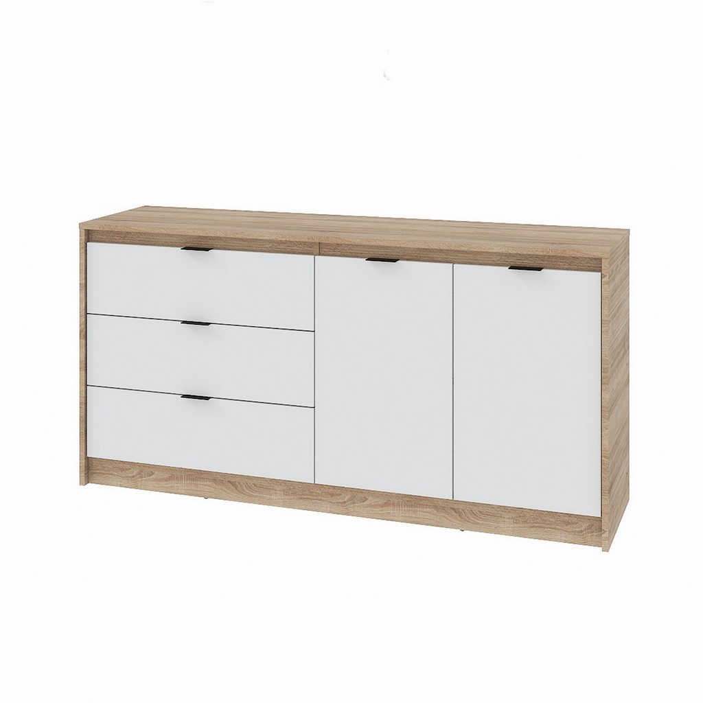 Комод Сити 1500 1500x380x750 Дуб сонома/Белый Комод Сити 1500 1500x380x750 Дуб сонома/Белый