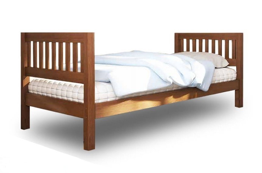 Кровать одноярусная Максим прямое изголовье Кровать одноярусная Максим прямое изголовье