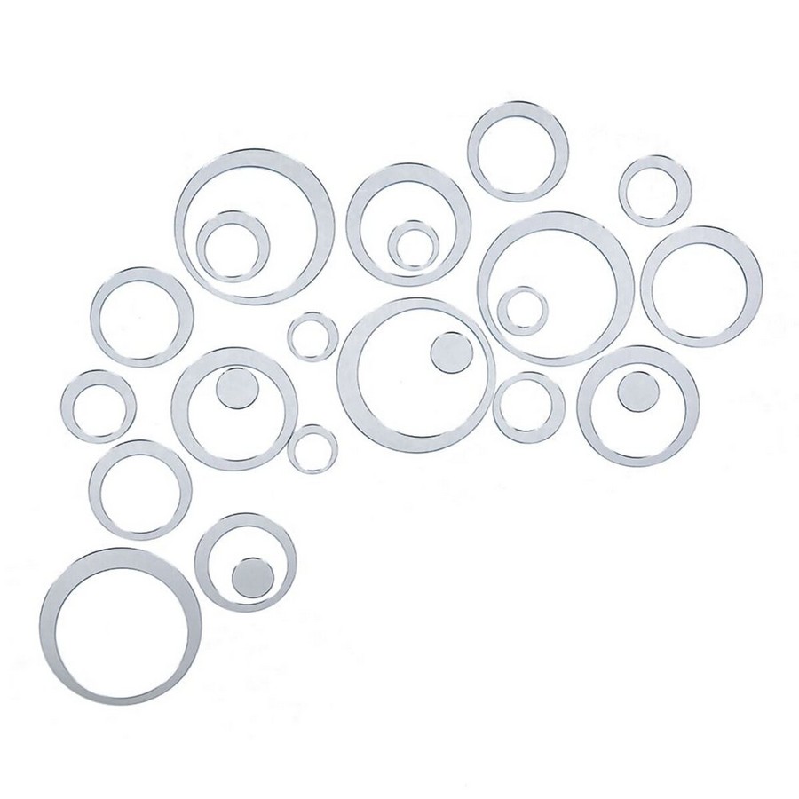 Дзеркальний декор акриловий самоклеючий срібло,  SW-00002523