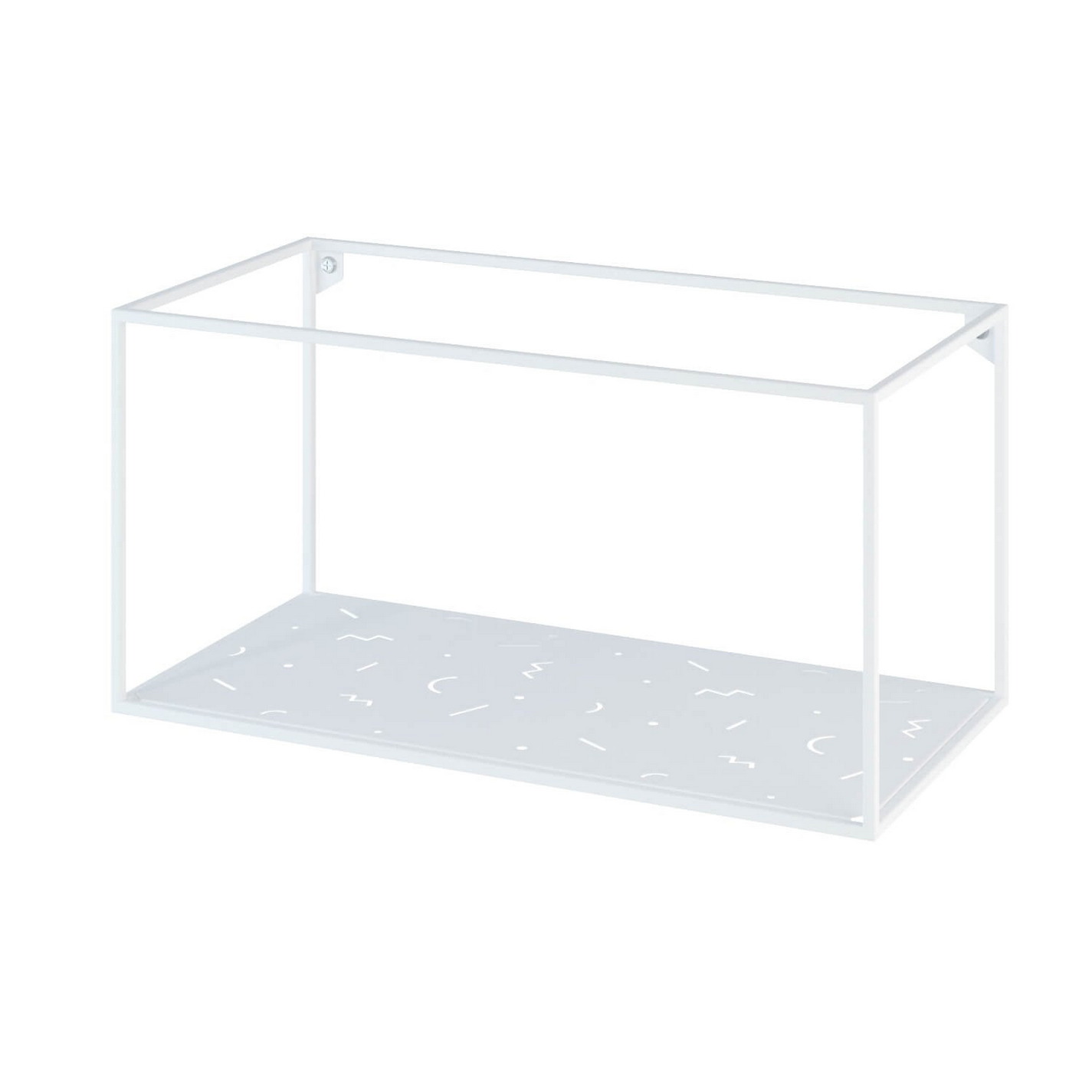 

Настінна полиця Abstra wide біла, Білий