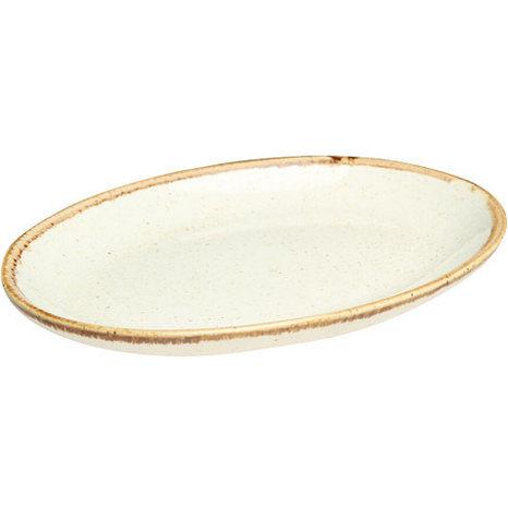 Блюдо овальное Porland Seasons Beige d24см Блюдо овальное Porland Seasons Beige d24см