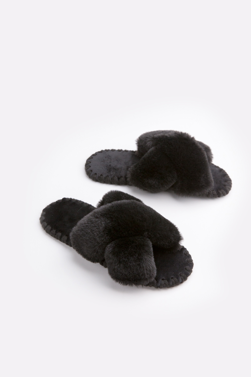 Женские домашние тапочки Family Story Иксики Черные ЭВА 36-37 р