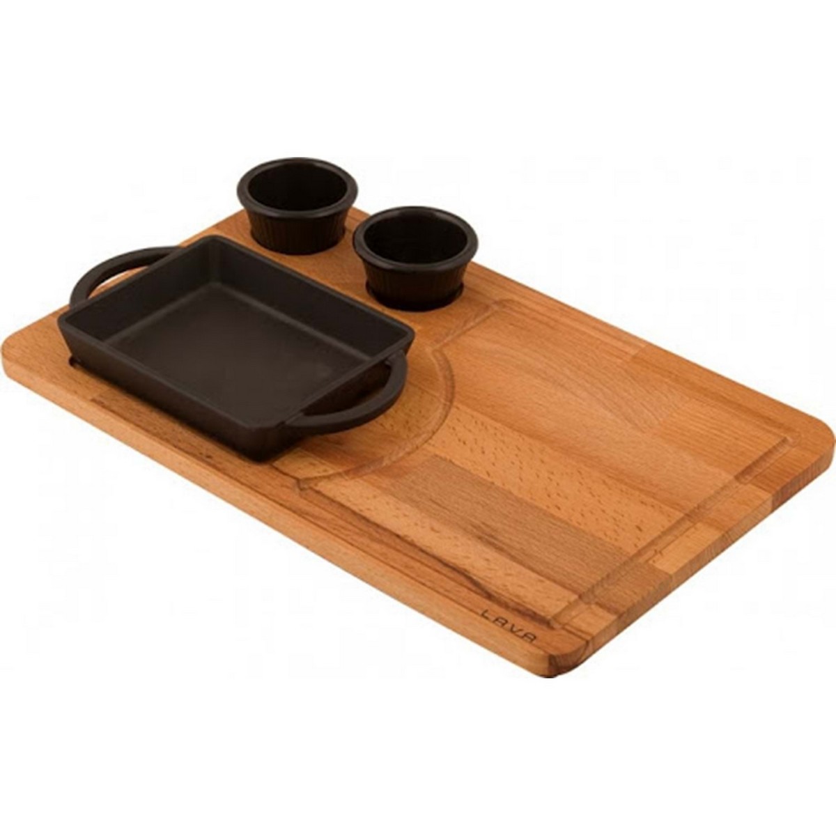 Блюдо LAVA прямоугольное 12х15 см с подставкой из бука 25  мм Блюдо LAVA прямоугольное 12х15 см с подставкой из бука 25  мм