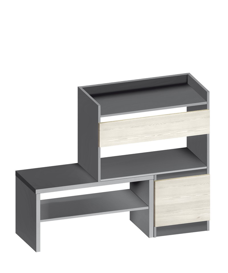 Тумба для прихожей Комфи серый шифер Тумба для прихожей Комфи серый шифер