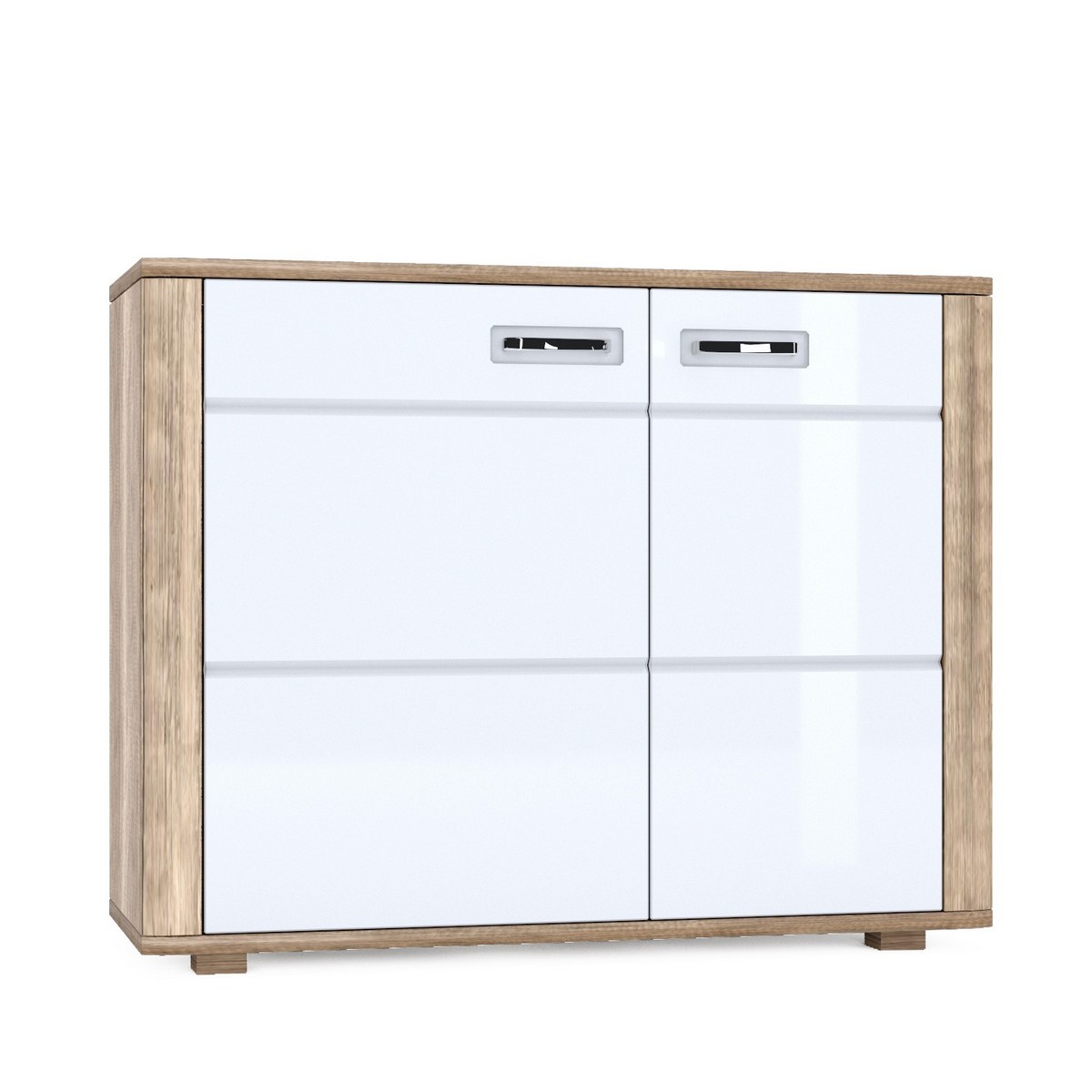 Комод Davin L білий сніг / дуб канйон