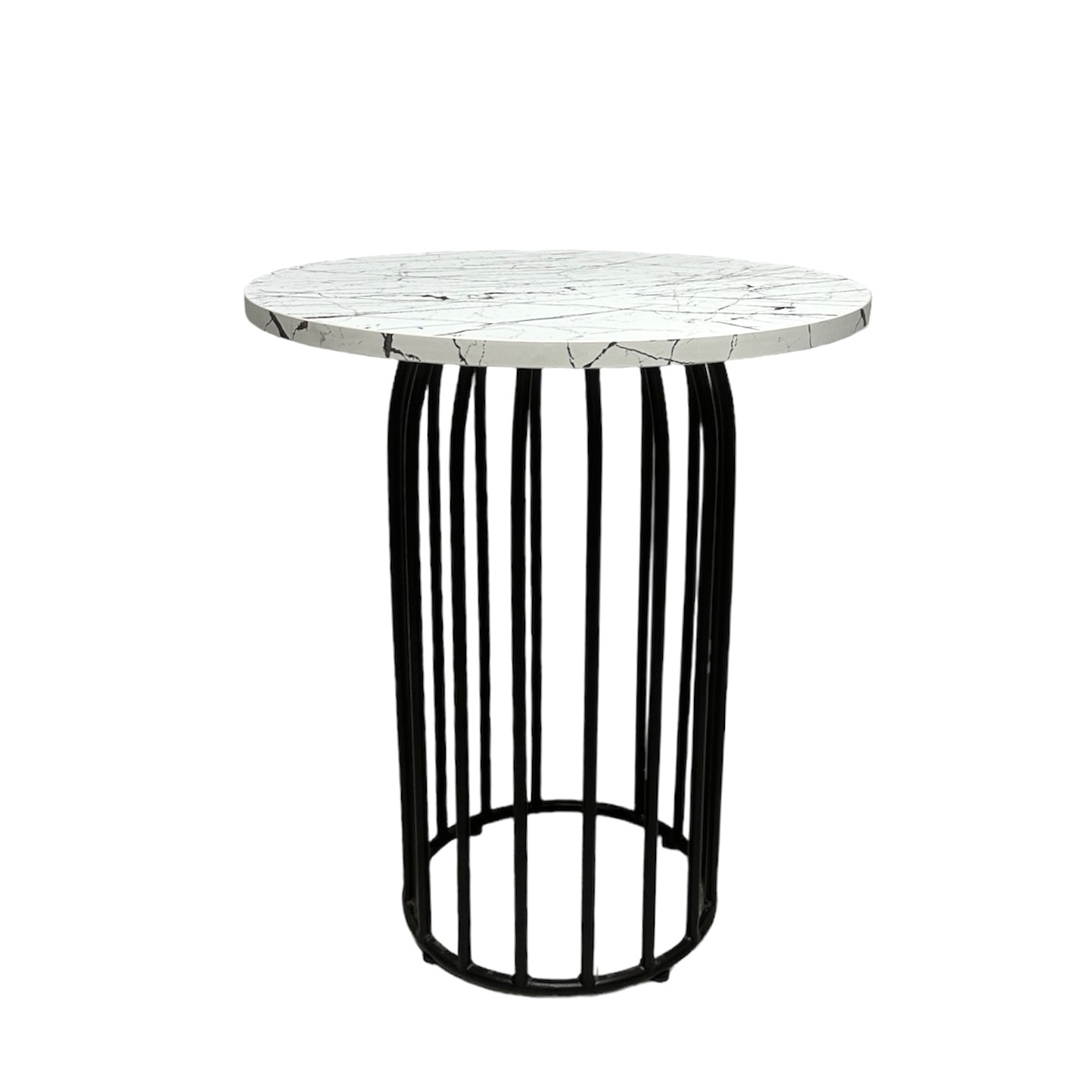 Журнальний столик Helios білий мармур/чорний Журнальний столик Helios білий мармур/чорний