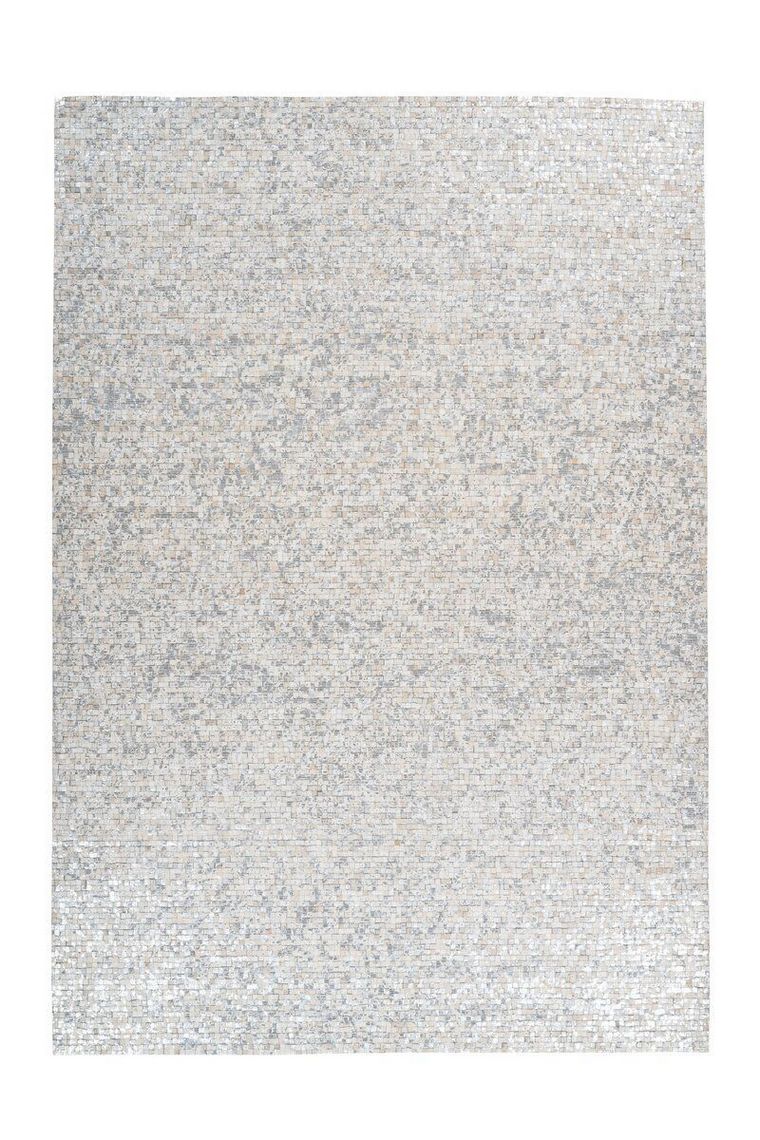 Ковёр из натуральной кожи Arte Espina Finish 100 белый с серебром 160х230 Ковёр из натуральной кожи Arte Espina Finish 100 белый с серебром 160х230