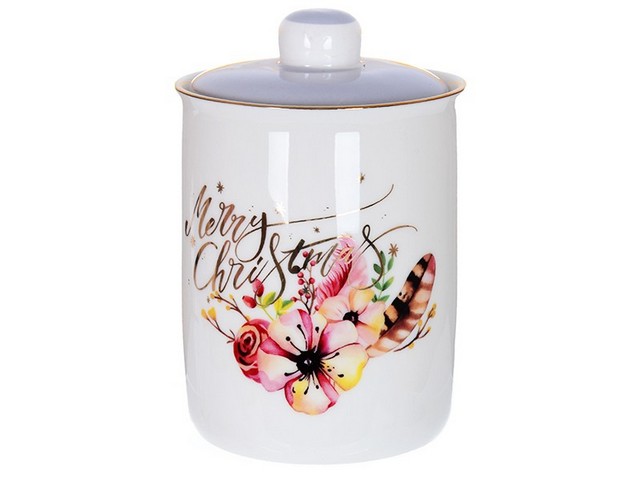 Банка для зберігання Lefard Рздвяний Олень 14,5 см 924-462 Банка для зберігання Lefard Рздвяний Олень 14,5 см 924-462