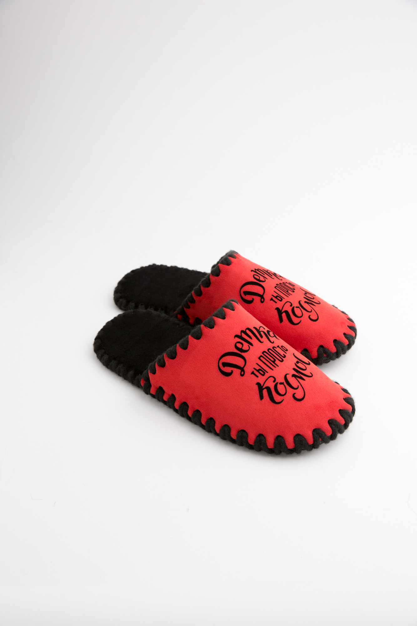 Женские домашние тапочки Family Story Классические  Ты Просто Космос Детка красные 36-37 р