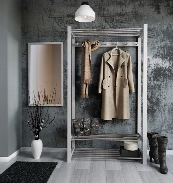 Стойка для одежды  Люкс 4 Белый