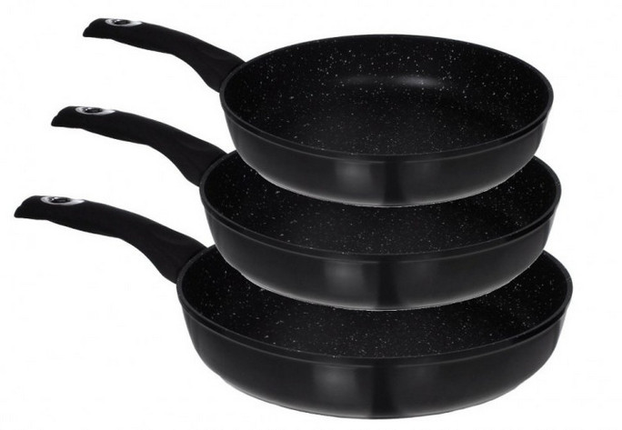 Набір із трьох сковорідок з мармуровим покриттям Edenberg 24/26/28 см EB-173