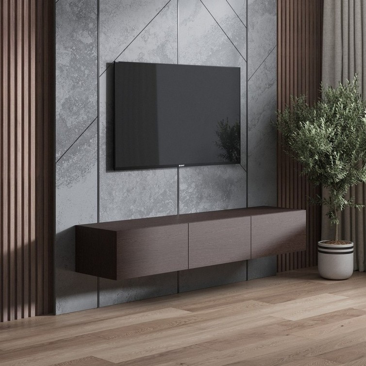 Тумба под телевизор М-19 венге темний