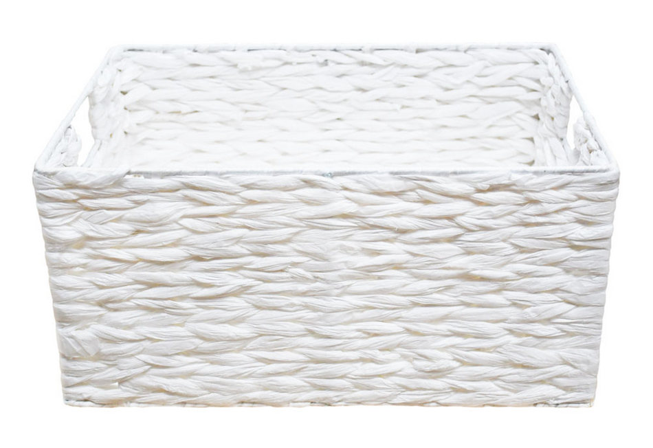 Корзина Handy Home стеллажная , металлическая, белая, 38х28х18 см (FB-59L)