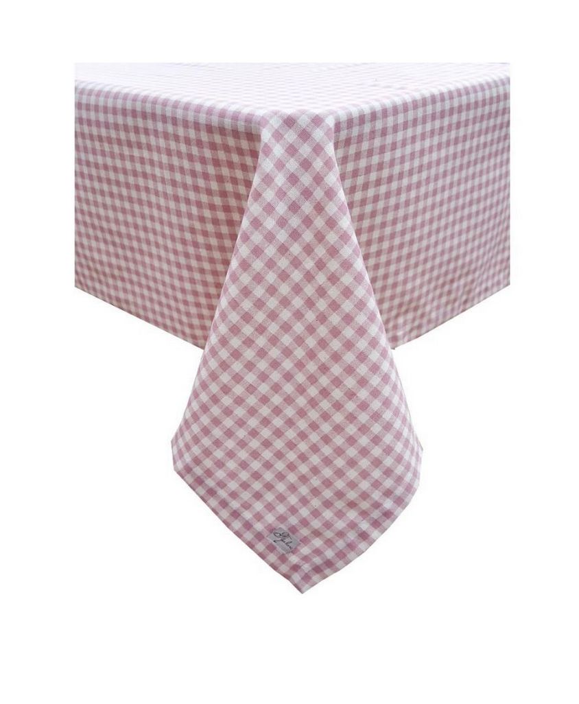 Скатертина Прованс Bella Рожева клітинка 85х85 (13624)