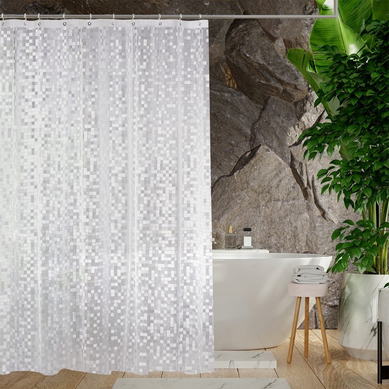 Шторка для ванної кімнати TIANA KRAINE RUBY 3D 180х180 з кільцями Шторка для ванної кімнати TIANA KRAINE RUBY 3D 180х180 з кільцями