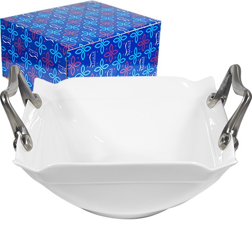 Цукерниця з ручками 20х20х8см фото 1