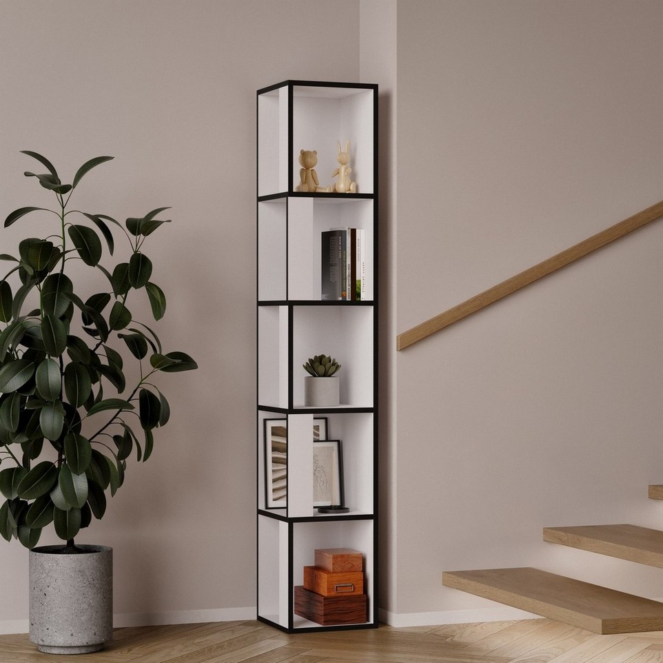 Угловой стеллаж P-42 белый Угловой стеллаж P-42 белый