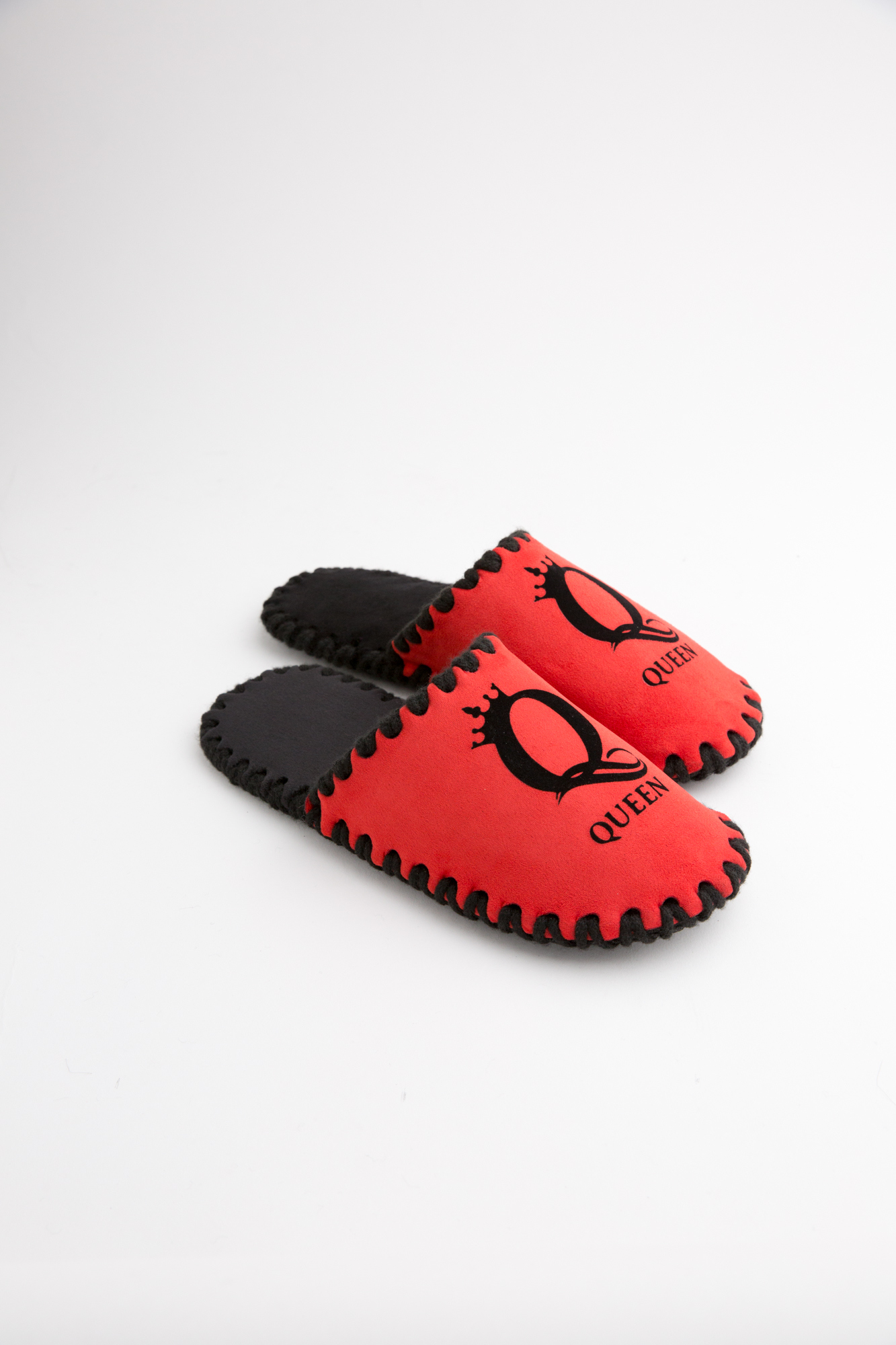 Жіночі домашні капці Family Story Класичні  Queen Червоні