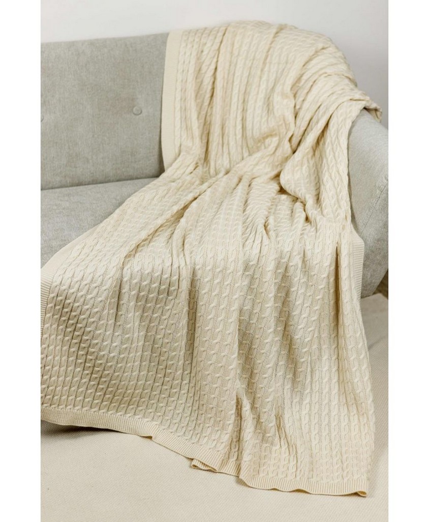 Плед Sweet home Kosa 130х170 см кремовый Прованс (28463)