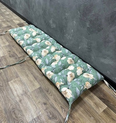 Подушка на подоконник панама “Multiflowers” мятный