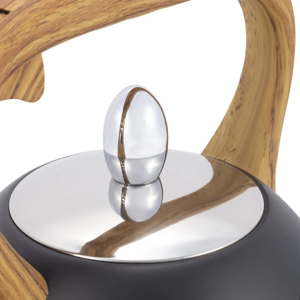Чайник Kamille 2,5л из нержавеющей стали со свистком и ручкой soft touch KM-1096