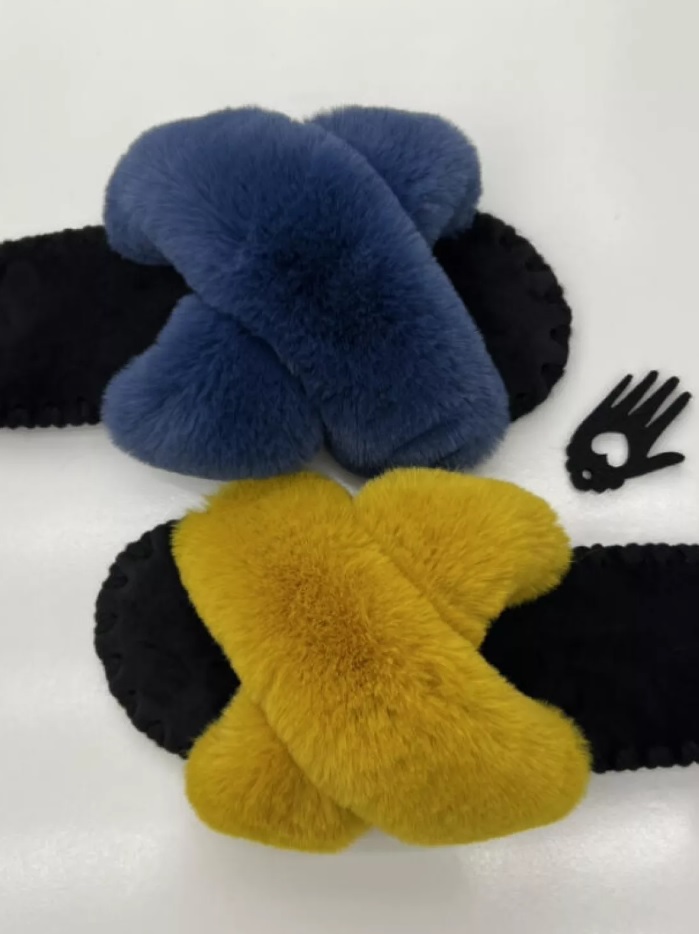 Жіночі домашні капці Family Story Іксики Синій та Жовтий Жіночі домашні капці Family Story Іксики Синій та Жовтий