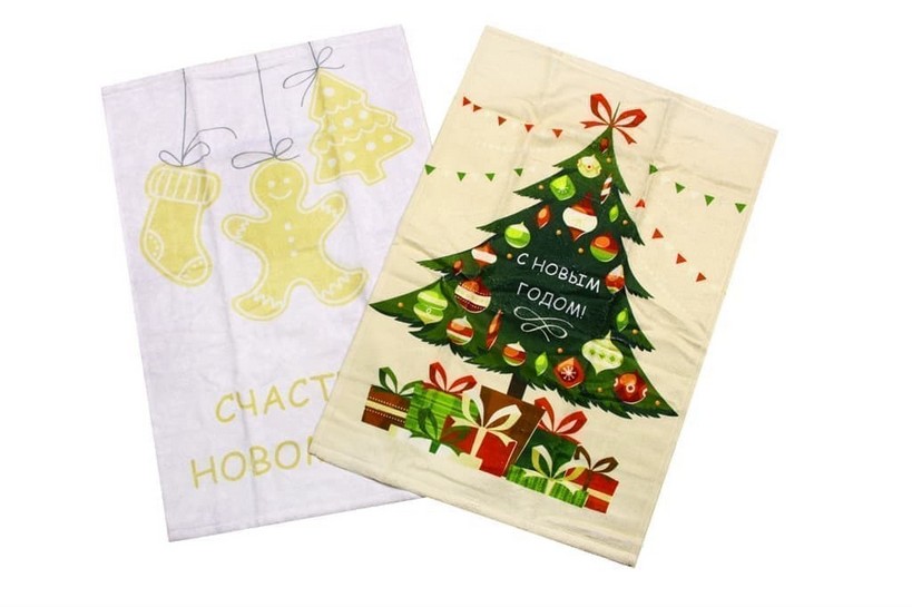 Набір рушників HOBBY д/кухні New Year V7 40х60 2 шт. Набір рушників HOBBY д/кухні New Year V7 40х60 2 шт.