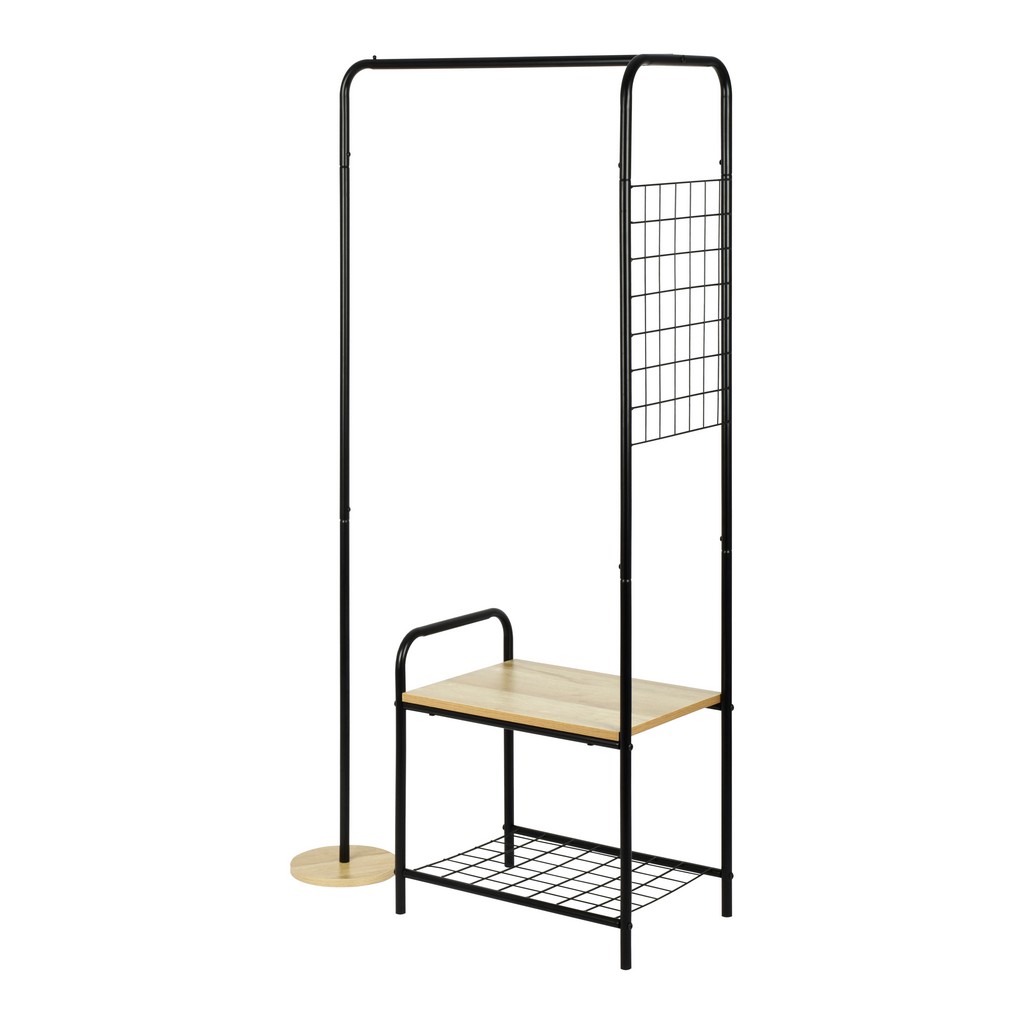 Cтійка-вішалка для одягу в передпокій FABRIKA ONE з полицею