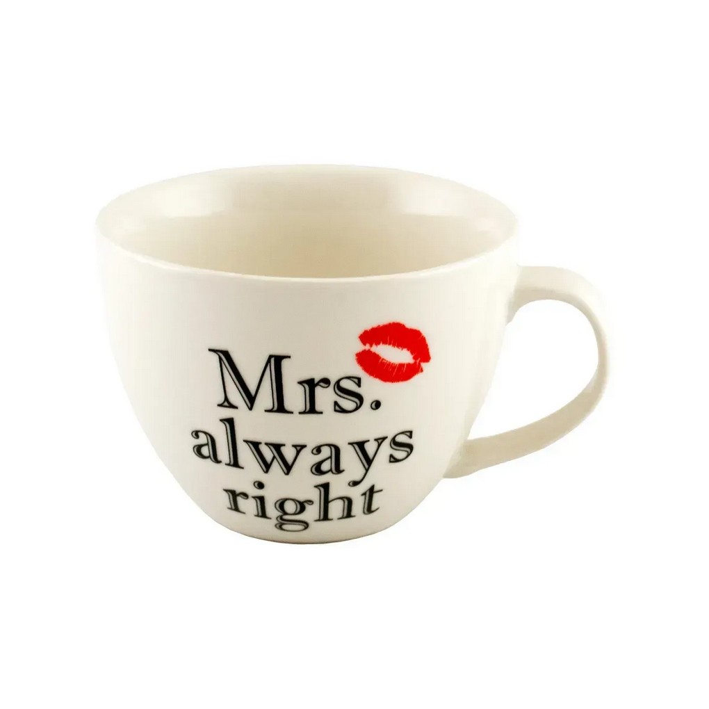 Чашка Keramia Mrs. always right, 520мл Чашка Keramia Mrs. always right, 520мл