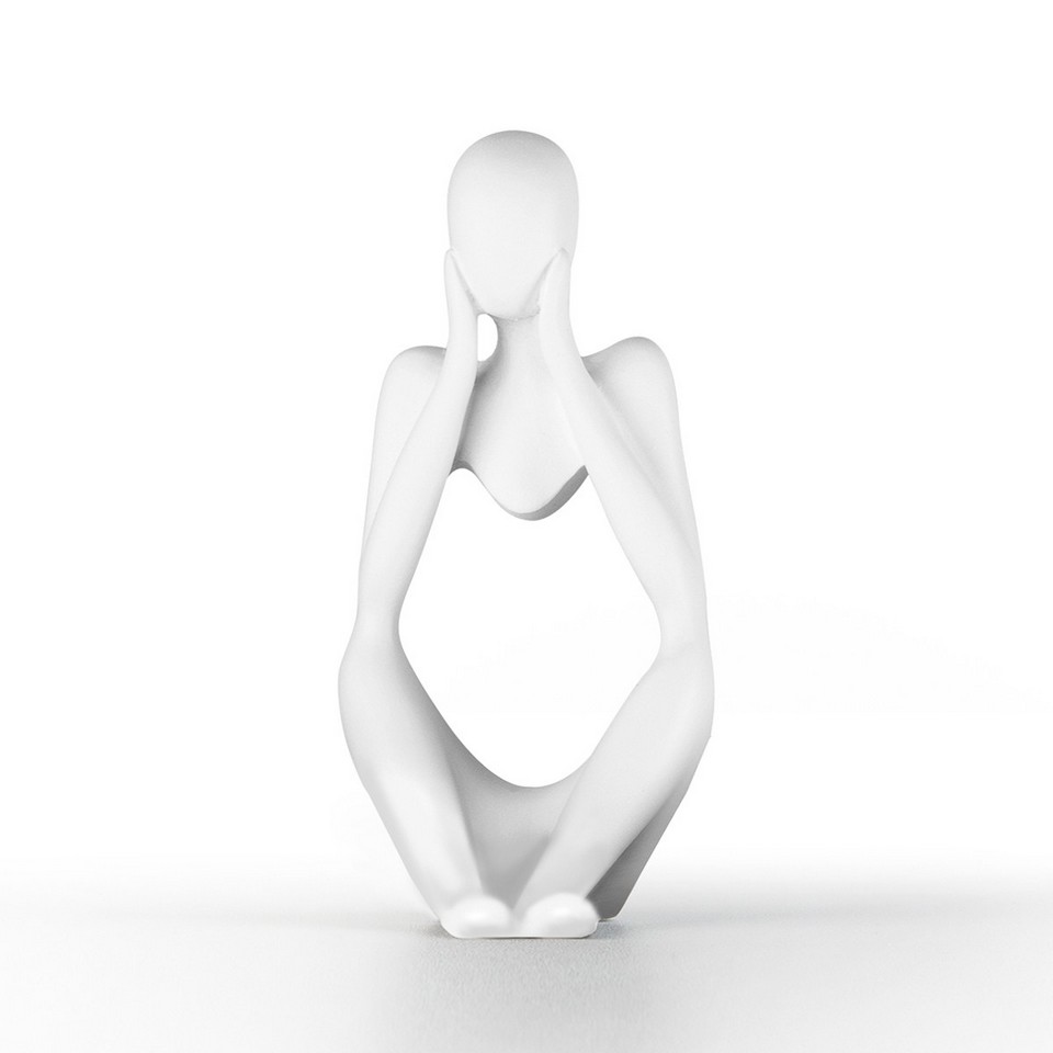 Статуэтка декоративная MVM DH-ST-16-2 Мыслитель, белая