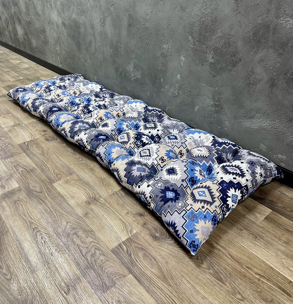 Подушка на подоконник панама “Carpet” синий